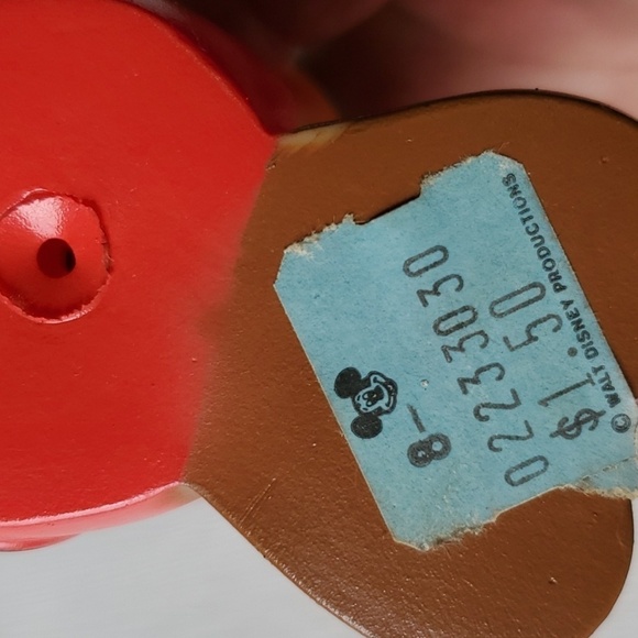 Disney Vintage Made in Korea 80'S Rubber Micky & Minnie Mouse original price tag - Picture 6 of 13